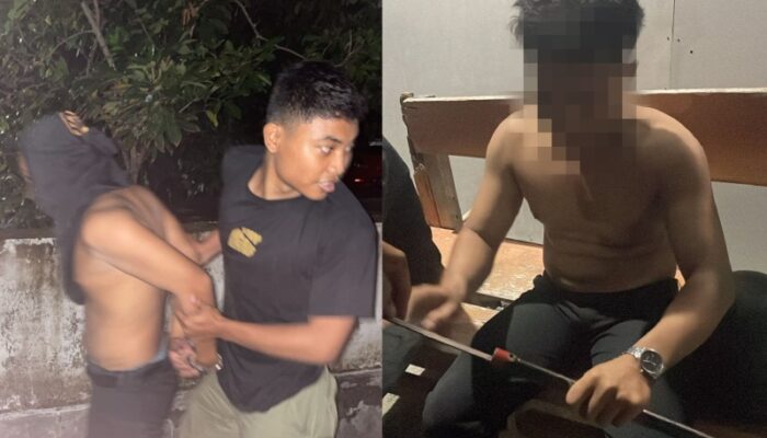 Anggota Genk Motor di Touna, Diamankan Polisi Kedapatan Bawa Sajam