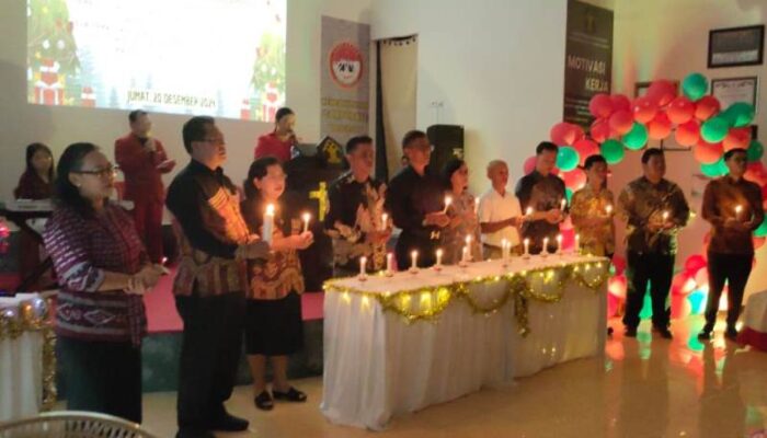Lapas Ampana Gelar Perayaan Natal Oikumene Bersama Pegawai dan Warga Binaan