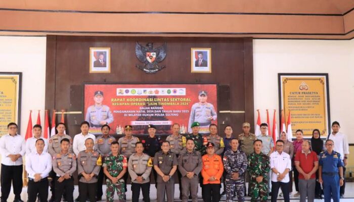 Pj. Sekda Alimudin Muhammad Hadiri Apel Gelar Pasukan dan Rakoor Lintas Sektoral Operasi Lilin Tinombala 2024