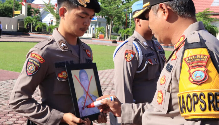 Pimpin Upacara PTDH, Kapolres Touna: Jangan Hal Ini Terulang Lagi