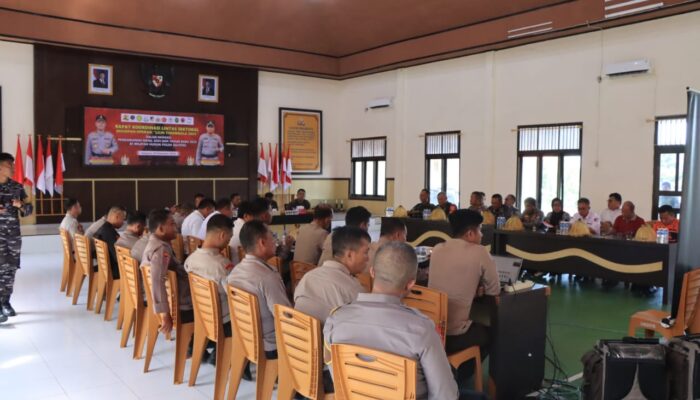 Gelar Rakor Lintas Sektoral, Polres Touna Ajak Stakeholder Ikut Serta Dalam PAM Nataru