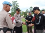 Sipropam Polres Touna Lakukan Pengecekan Senpi Dinas Personel