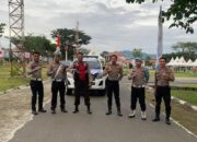 Dukung Kegiatan pemerintah, Polres Touna Kerahkan Puluhan Personilnya Amankan Kegiatan Jalan Santai