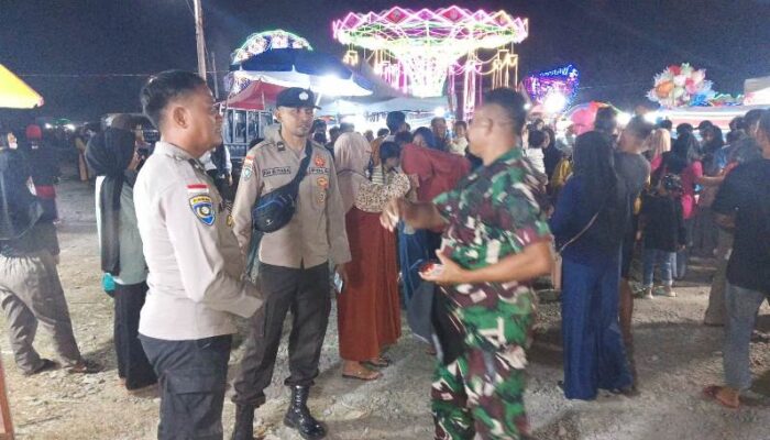 Kapolsek Ampana Kota Pimpin KRYD, Sambangi Wahana Bermain Di Kelurahan Dondo