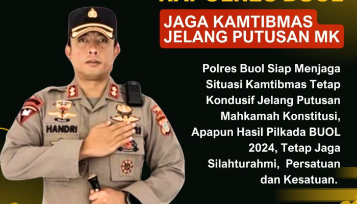 Himbauan Kapolres Buol Jelang Putusan MK