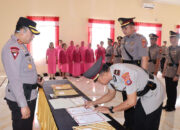 Polres Buol Gelar Upacara Sertijab 3 PJU dan Kapolsek Bokat