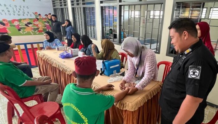 Gandeng Dinkes PPKB Touna, Lapas Ampana Gelar Skrining HIV dan Uji Tuberculin