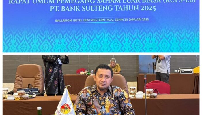 Wabup Ilham Lawidu Hadiri RUPS dan RUPS-LB Bank Sulteng