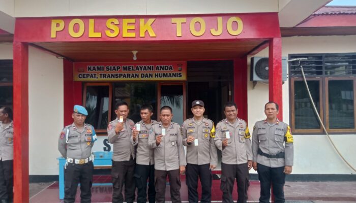Gelar Tes Urine, Seluruh Personel Polsek Tojo Negatif Narkoba