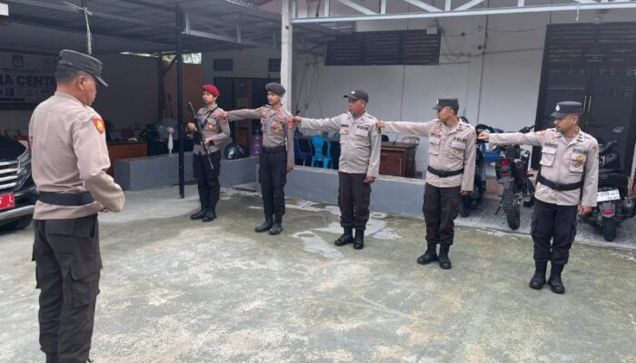 Wakapolres Touna Cek Pesonel Jaga Kantor Penyelenggara Pilkada, Ini Pesannya