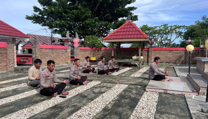Binrohtal Rutin, Polres Touna Perkuat Mental dan Spiritual Personel