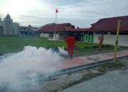 Cegah DBD, Lapas Ampana Gandeng Dinkes PPKB Touna Lakukan Fogging di Area Lapas