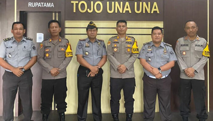 Kunjungi Polres Touna, Kalapas Ampana Perkuat Sinergitas dan Keamanan