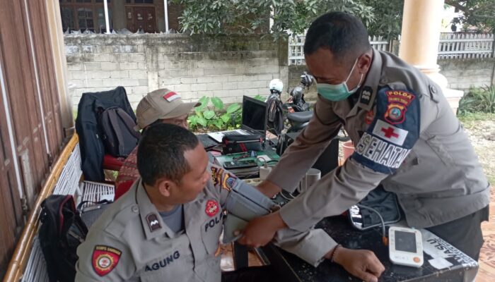 Subsatgas Dokes Pastikan Kesehatan OMP Pasca Penetapan Bupati dan Wabup Buol Terpilih