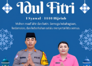 Ucapan Selamat Hari Raya Idul Fitri Kapolsek Tojo