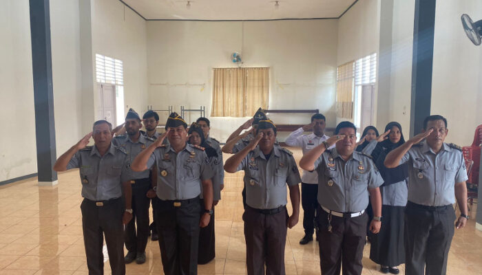 Lapas Ampana Ikuti Apel Bersama Kemenko Impas, Hukum, HAM dan Imipas Secara Virtual