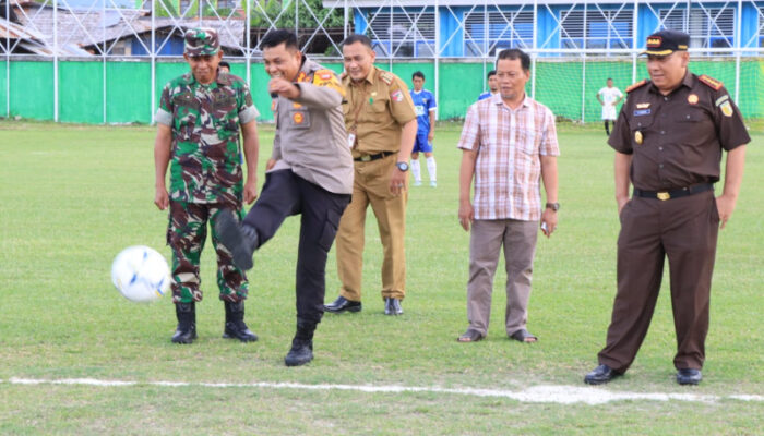 Open Turnamen Sepak Bola Kapolres Touna Cup 2025 Resmi Dibuka