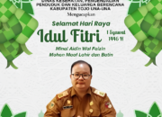 Ucapan Selamat Hari Raya Idul Fitri Kepala Dinas KesehatanTouna