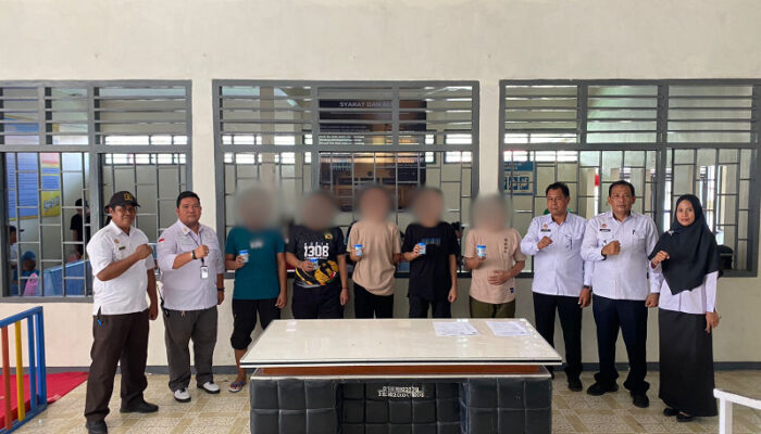 Komitmen Berantas Peredaran Narkoba, Lapas Ampana Lakukan Tes Urine kepada WBP