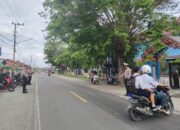 Untuk Kelancaran Lalu Lintas dan Keamanan Masyarakat, Polres Touna Gelar Strong Point Pagi