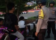 Patroli Usai Sahur, Polsek Ampana Kota Imbau Remaja Tidak Balap Liar