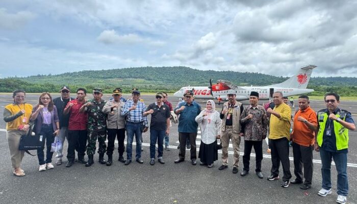 Wings Air Resmi Terbang Perdana Ampana-Palu, Bupati Ilham Lawidu: Permudah Perjalanan Dinas ASN, Sektor Parawisata dan Ekonomi