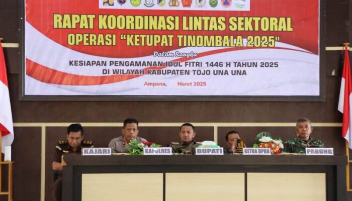 Polres Touna Gelar Rakor Linsek Ops Ketupat Tinombala 2025, Siap Mengamankan Idul Fitri 1446