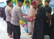 Ramadhan Berbagi, Polres Touna Bagikan Takjil kepada Santri Pondok Pesantren Al Fatah Ampana