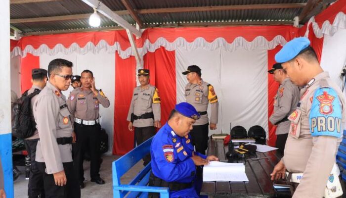Wakapolres Touna Cek Pospam dan Posyan Ops Ketupat Tinombala 2025