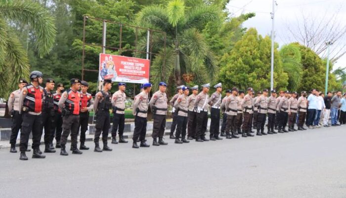 Polres Touna Gelar Apel Bersama OPD Terkait Persiapan Pengamanan Pawai Takbir Idul Fitri 1446 H