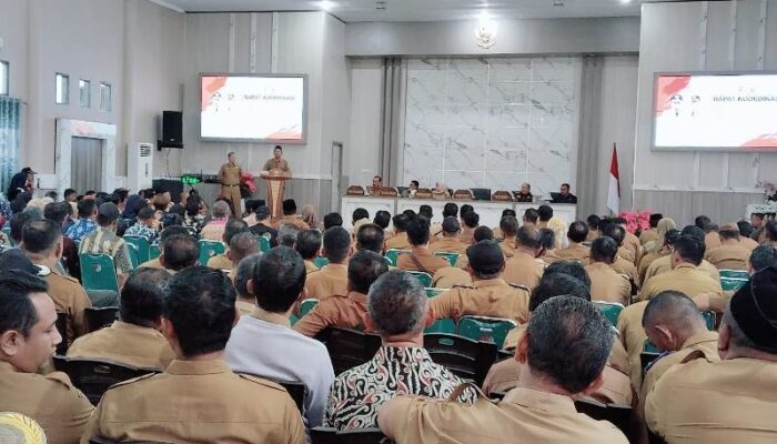 Buka Rakor Kepala Desa dan Ketua BPD, Ini Pesan Bupati Ilham Lawidu