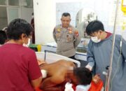 Kapolsek Ampana Tete Bersama Personel Kejar Pelaku Penganiayaan Berat Ke Dalam Hutan