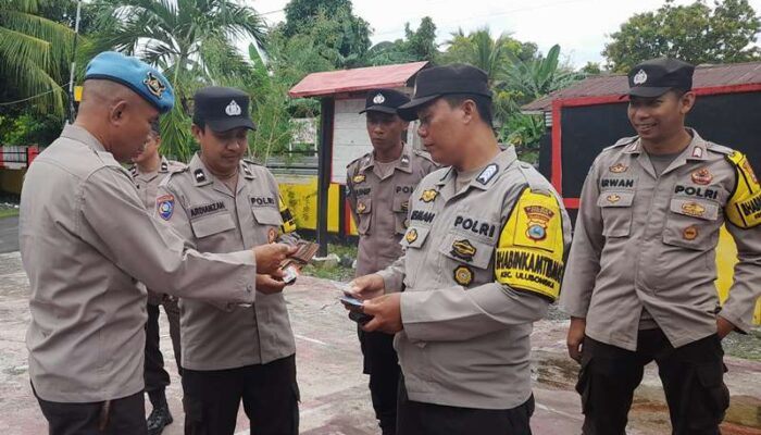 Tindak Lanjut Arahan Kapolres Touna, Kapolsek Ulubongka Laksanakan Tes Urine