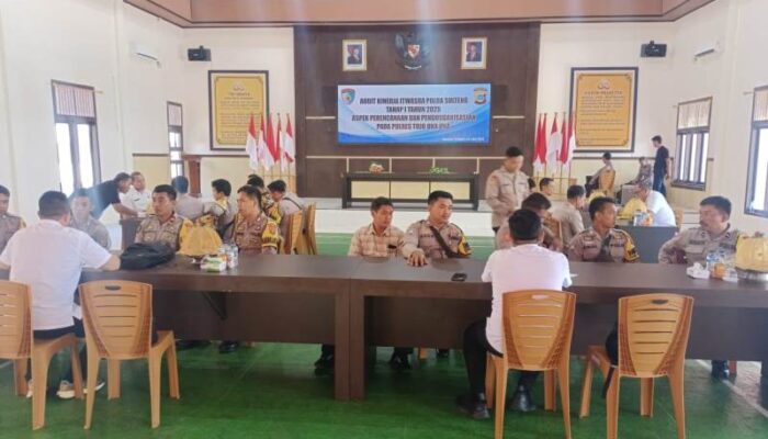 Wasrik Tahap I, Tim Itwasda Polda Sulteng Kunjungi Polres Touna