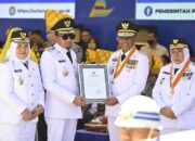 Bupati Ilham Lawidu Bersama Wabup Surya Hadiri Upacara Peringatan HUT Ke-61 Sulteng