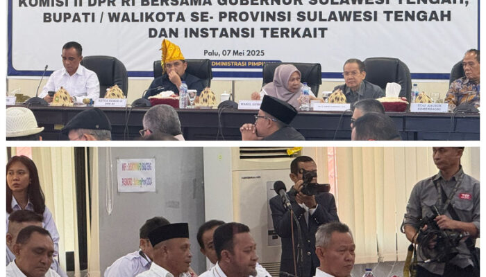 Bupati Ilham Lawidu Hadir dalam Kunjungan Kerja Komisi II DPR RI di Sulteng