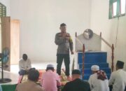 Safari Jumat Curhat di Masjid Nurul Dahmir Saluaba, Kapolsek Ampana Kota Berikan Himbauan Kamtibmas