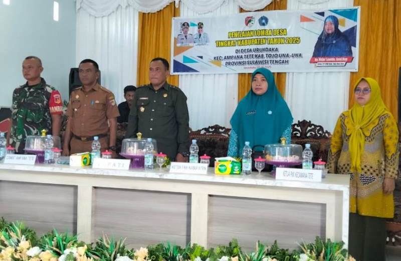 Pembukaan Kegiatan Lomba Desa Tingkat Kabupaten Tojo Una-Una tahun 2025, di Desa Urundaka, Kecamatan Ampana Tete, Selasa (20/5/2025).