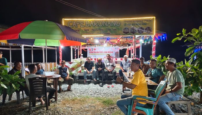 Pererat Kemitraan, Humas Polres Touna Gelar Silaturahmi Bersama Wartawan