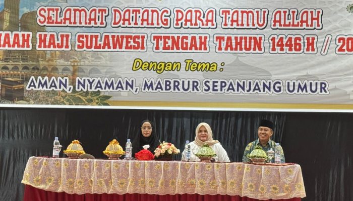 Wabup Touna Hadiri Pelepasan Jamaah Calon Haji Sulteng