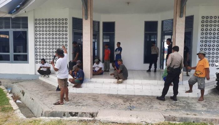 Sat Samapta Polres Touna, Amankan Aksi Spontanitas SPTI Touna
