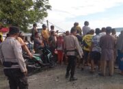 Kabag Ops Polres Touna Pimpin Pengammanan Penertiban Pedagang Ikan Di Pantai Talise