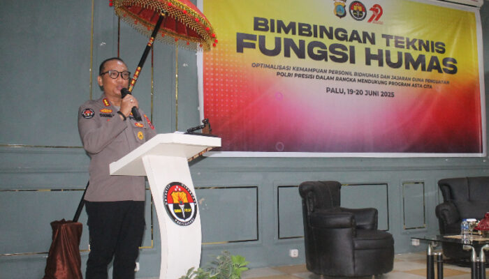 Bimtek Fungsi Kehumasan, Bidhumas Polda Sulteng Optimalisasi Kemampuan Personel untuk Wujudkan Polri Presisi