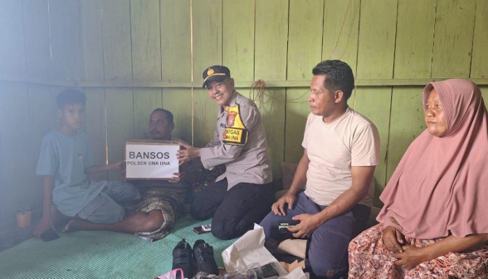 Respon Video Viral Tangisan Bocah di Pulau Wakai, Kapolsek Una Una Turun Langsung Berikan Bantuan