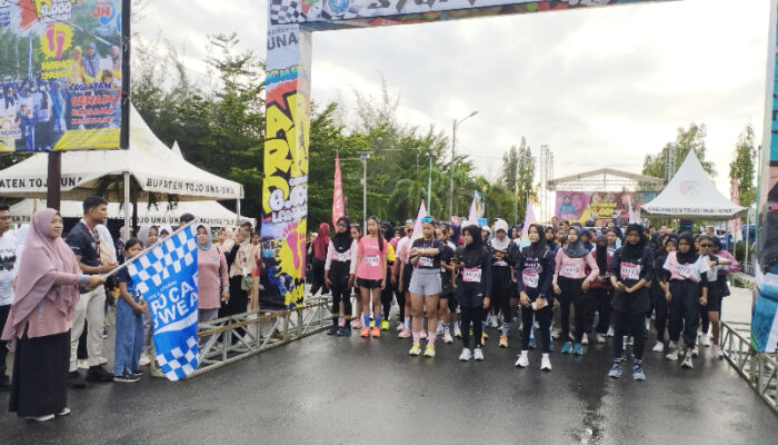 Bangun Generasi Sehat dan Aktif, TP PKK Touna Gandeng Dinkes Gelar Aksi Bergizi Promkes Fun Run 5K