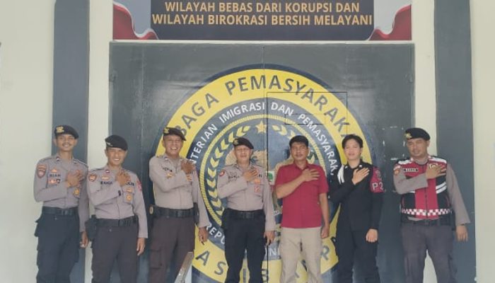 Lapas Ampana Peroleh Bantuan Pengamanan Dari Sat Samapta Polres Touna
