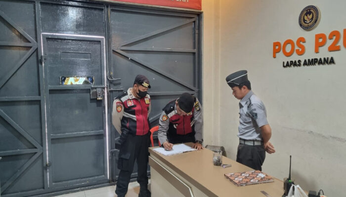 Tingkatkan Kewaspadaan, Polres Touna Bantu Pengamanan di Lapas Ampana