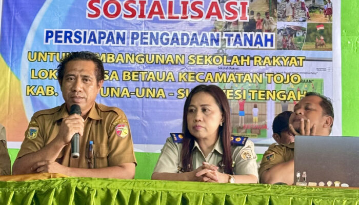Sosialisasi Persiapan Pengadaan Tanah Untuk Pembangunan Sekolah Rakyat di Desa Betaua