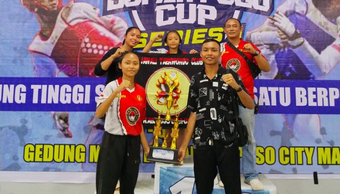Tiga Bersaudara Anak Polisi Touna Kembali Berjaya di Taekwondo Open Turnamen Bupati Poso Cup IV