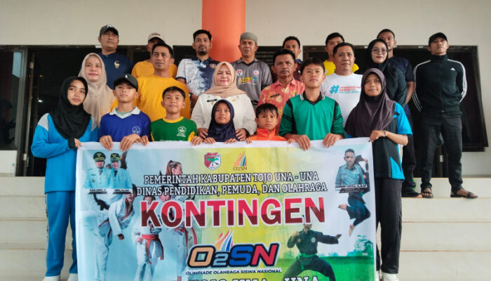 Lepas Kontingen O2SN Kabupaten Touna ke Tingkat Provinsi Sulteng, Ini Pesan Wabup Surya